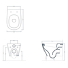 ArtCeram TEV006 05 00 ArtCeram TEN Унитаз подвесной, 52х36см, безободковый, с крепежом, цвет: белый матовый