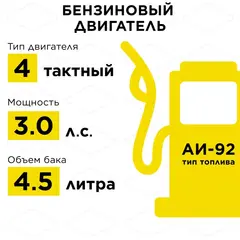 Генератор бензиновый инверторного типа DDE G140i (1ф 1,3/1,4 кВт, бак 4,5 л, дв-ль 3 л.с.)