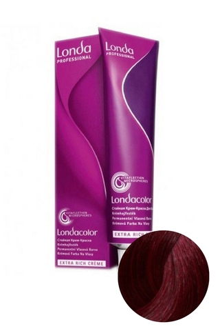 Стойкая крем-краска для волос LondaColor 0/65 Фиолетово-красный микстон, Londa Professional, 60 мл