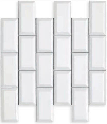 Adex Modernista Biselado PB C/C Blanco Enmallado 30.5x30.9