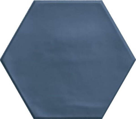 Ribesalbes Geometry Hex Navy Matt 15x17.3