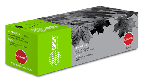 Картридж лазерный Cactus CS-C046HBK 046 H BK черный (6300стр.) для Canon LBP 653Cdw, 654Cx, MF732Cdw, 734Cdw, 735Cx