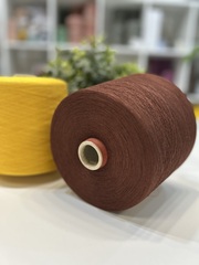 Хлопок 70% с шелком 30% Loro Piana COTONE SILK 3500 красно-коричневый