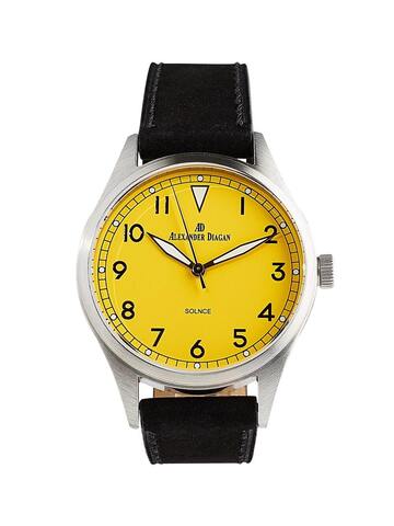 Часы кварцевые Solnce, yellow