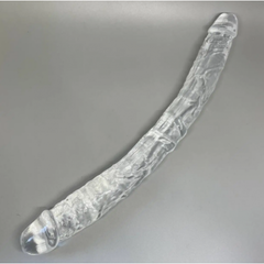 Двусторонний фаллоимитатор Alive Supreme (38,5×3,9 см) прозрачный