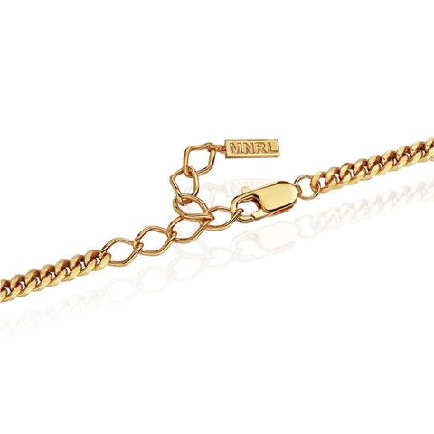 Колье-цепь OPEN YOUR HEART позолота с Топазом