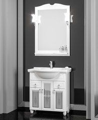 Зеркало ТИБЕТ 70, белый