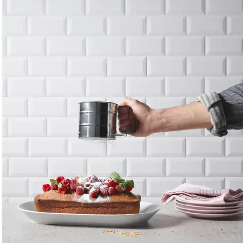 Сито для муки MELIOR, размер: высота: 9,5 см, диаметр: 10,5 см, материал: нержавеющая сталь