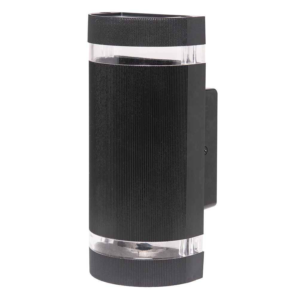 Светильник садово-парковый Feron.ONE DH1702-P, на стену вверх/вниз, 2*GU10 220-240V, черный пластик