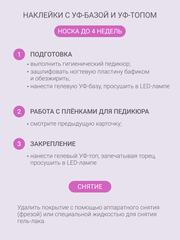 Набор Наклейки для педикюра 