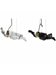 Потолочный светильник DKD Home Decor Чёрный Белый Смола 220 V 50 W (46 x 14.5 x 20 cm) (2 pcs)