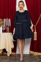 Платье бохо трикотажное Млада (темно-синее) П14411-8М LT Collection