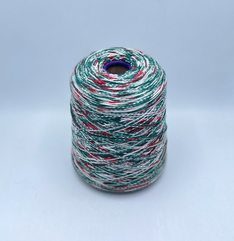 Filati Venezia (пр.Италия),art-Calzetteria, 4/16 400/100гр, 75%Меринос, 25%Полиамид+Люрекс, цвет-Рождественская ель(1169), арт-36628