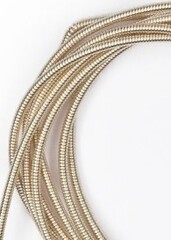 Канитель жесткая, 1,25 мм, розовое золото