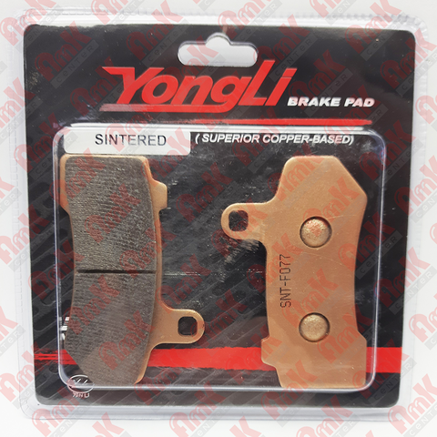 SNT-F077 Тормозные колодки дисковые мото YONGLI Sintered (FDB2210ST)