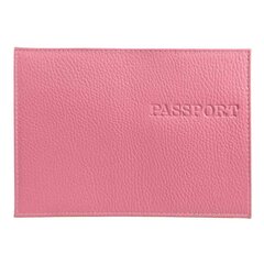 
          Обложка для паспорта, натур. кожа Флотер, розовая, тиснение конгрев, "PASSPORT"
