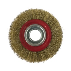 45-2-615 Щетка-крацовка дисковая, усиленная, переходные кольца d=25,22,19,15,12 мм - 2 шт, d=150мм (РемоКолор)