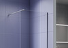 Aquatek AQ.WI.100.1GM AQ.WI.100.1GM Душевая перегородка Walk in с держателем 1000x2000 профиль оружейная сталь, стекло прозрачное 8мм