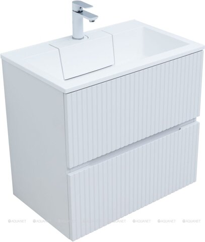 Aquanet 332530 Тумба с раковиной Джейн 70 цв.белый матовый (раковина Фортуна) (332530)