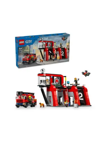 Конструктор City 60414 Пожарная часть с машиной
