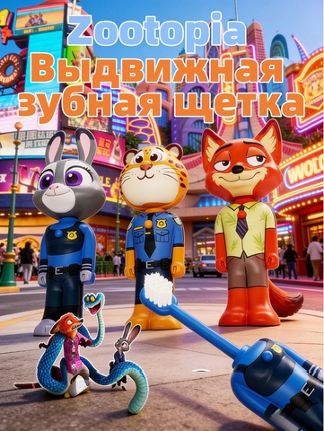 Зубная щетка детская Зверополис