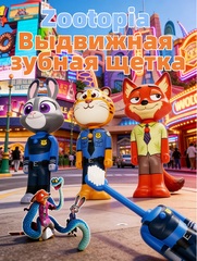 Зубная щетка детская Зверополис