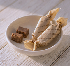 Ириска конфета с молочным шоколадом / 1 шт