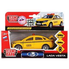 Автомобиль lada vesta такси  металлический иннерционный