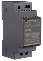 Источник питания PROMPOWER HDR-30-24, на вых. 24 В DC, 1.5А, 36Вт. Вх. 85-264В AC (120-370 В DC)