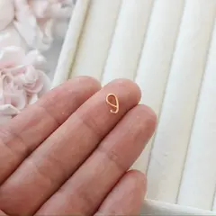 Бейл, держатель для кулона, 7,6*2,7 мм, позолота, Б031