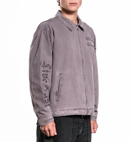 Affliction | Куртка мужская Live Fast Canvas Jackets 110OW456 справа