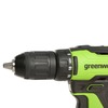 Дрель-шуруповерт аккумуляторная Greenworks Арт. 3704007UA, 24V, c 1хАКБ 2 Ач и ЗУ в кейсе — фото 6