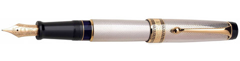 Ручка перьевая Aurora Optima Silver Solid GT, F (AU-986F)
