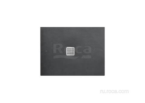 TERRAN Душевой поддон 1200X700 с сифоном и решеткой графит  Roca AP014B02BC01200