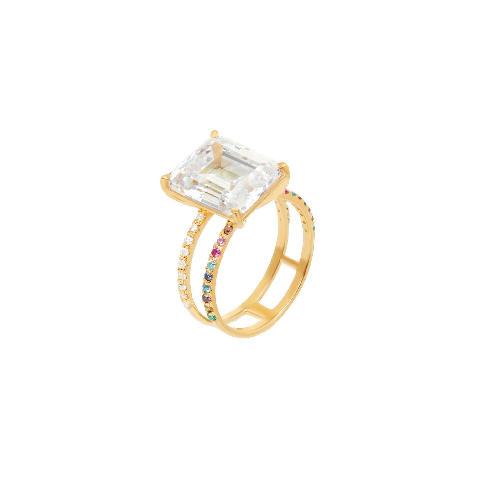 Кольцо Shine Bright Ring – Crystal Gold