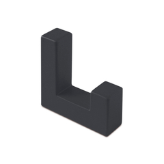 Крючок мебельный одинарный черный, WZ-K2201-CZЮ GTV