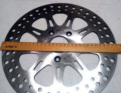 Диск тормозной передний на Harley Davidson SPORTSTER, DYNA, SOFTAIL, TOURING / silver