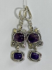 Арагон (серьги из серебра)