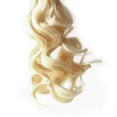 Волосы для кукол, трессы, цвет БЛОНД, кудри 13-15 см*1 метр., набор 2 шт.