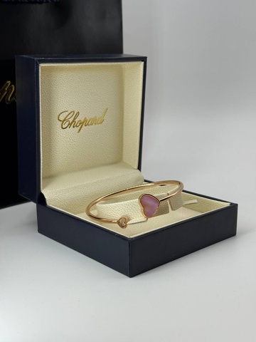 Браслет сердце розовый моллюск Chopard VGOLD