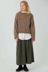 Кюлоты из серо-зеленого хлопка