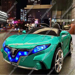 Детский электромобиль "Tesla" зелёный