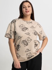 Футболка Бриса (бежевая) Б15372-20М LT Collection