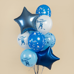 Шар гелиевый с рисунком Хоккей