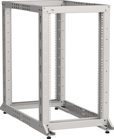 ITK LINEA F Стойка 2-рамная 42U 600х600-1000мм серая