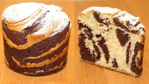 Кулич краффин ванильно-шоколадный