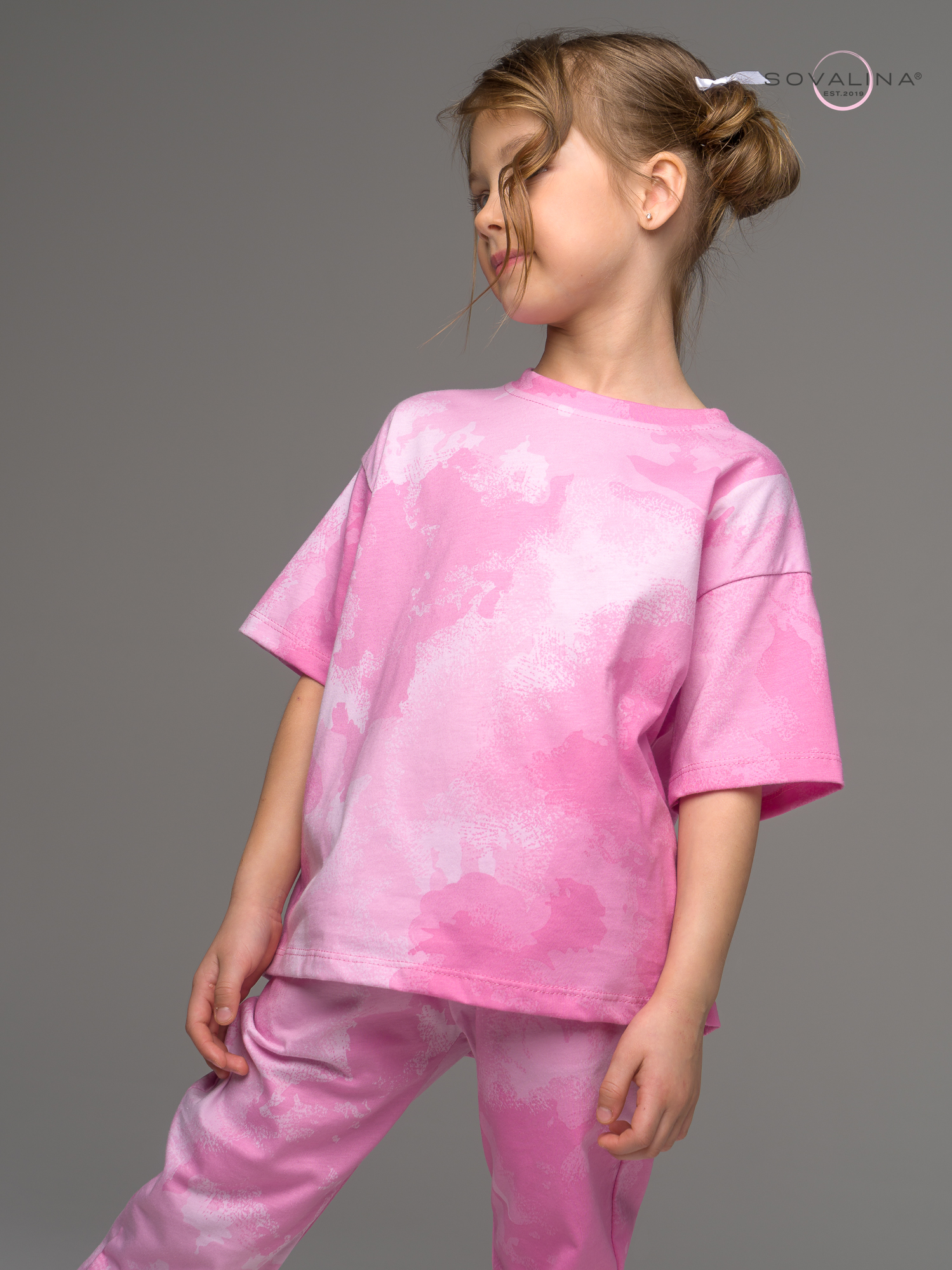 Костюм Daily girl тайдай розовый mini