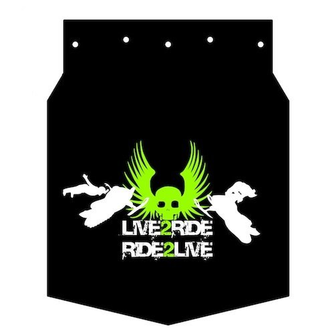 Live to ride (Брызговик для снегохода)
