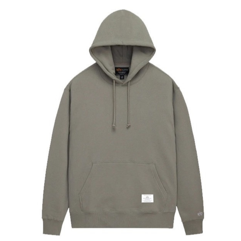 Толстовка Alpha Industries Essential Hoodie Mid Grey (Серая)