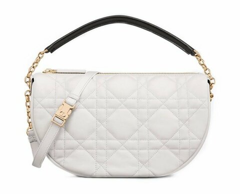 Сумка-хобо женская Dior Vibe среднего размера белый